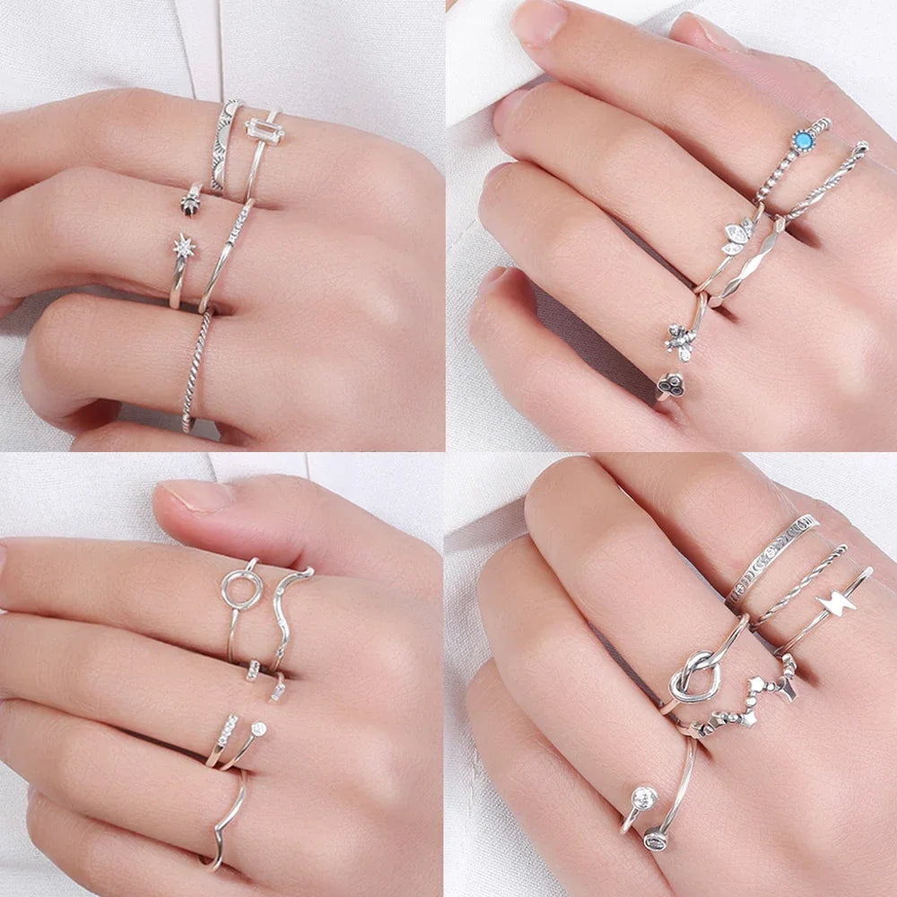 Real 100% 925 Sterling Silver Simple Rice Word Thin Ring for Women Trendy Luxury Fine Jewelry Stackable Twist Finger Rings Gifts