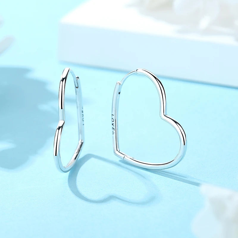 Original 925 Sterling Silver Earrings 2024 Stud Hoop Crystal Earings For Women Rose Gold Crown Heart Infinity Bee Earing Jewelry